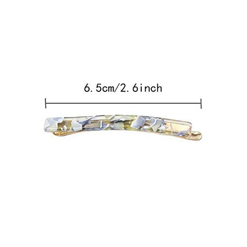 MIAO JIN 14 Pcs Hair Clips, Bobby Pins Acetate Barrettes, Fashion Geometric Hair Accessories (7 Design)