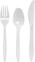 Genuine Joe GJO58926 Fork/Knife/Spoon Utensil Kit - White, Pack of 250