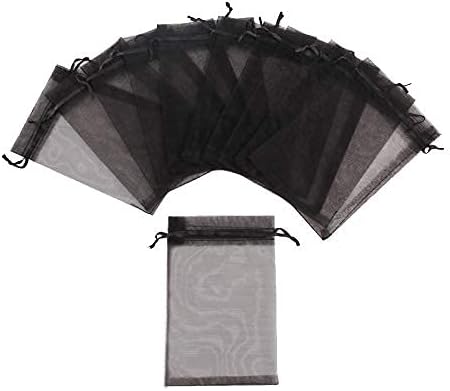 Tendwarm 50PCS Organza Gift Bag - 5X7 Inches Drawstring Favor Pouches for Jewelry Candy