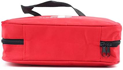 First Aid Bag, Empty Medical Storage Kit for Emergency First Aid (Red, 2PCS)