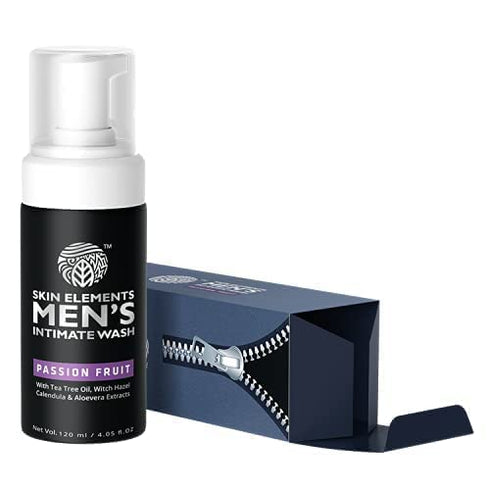 Pack 2, 4.05 oz. Skin Elements Men's Intimate Wash Combo with Tea Tree Oil & Passion Fruit | pH Balanced Foaming