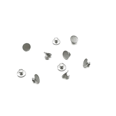 100Pcs Orthodontic Braces Lingual Buttons Bondable Round Mesh Base, 10pcs/Pack