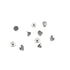 100Pcs Orthodontic Braces Lingual Buttons Bondable Round Mesh Base, 10pcs/Pack