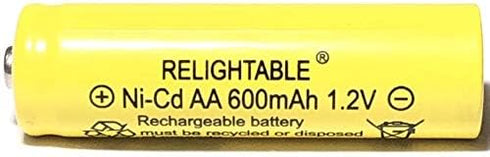 AA NiCd 600mAh 1.2V Rechargeable Batteries for Solar Garden Lights (Pack of 20)