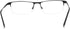 Jcerki Photochromic Gray Reading Glasses +0.50 Strength Half Frame Men Eyeglasses