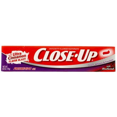 Close-Up Cinnamon Red Gel Anticavity Fluoride Toothpaste - 6 oz (Pack of 2)