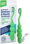 Dr. B Dental Solutions Ergonomic Denture Toothbrush with Extra Soft Bristles for Implants & Overdentures