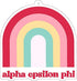 Alpha Epsilon Phi Rainbow Air Freshener - 2/Pack, Flowers & Sunshine Scent