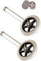 5" Walker Wheels Replacement Kit, Universal Wheel Kit for Walkers with Pair of Walker Ski Glides, 5 Inch Wheels by