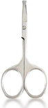 Safety Nose Hair Cuticle Scissors, Beauty Grooming Scissors for Nose Hair Trimming, Rounded Blade with Ergonomic Handle