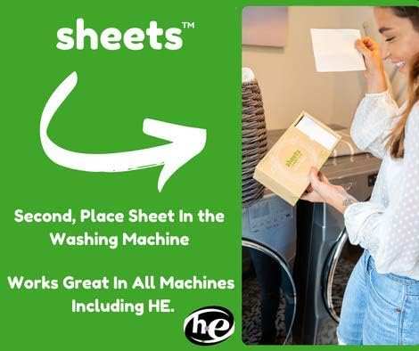 Sheets Laundry Club Laundry Detergent Sheets, Free & Clear Laundry & Dryer Sheets