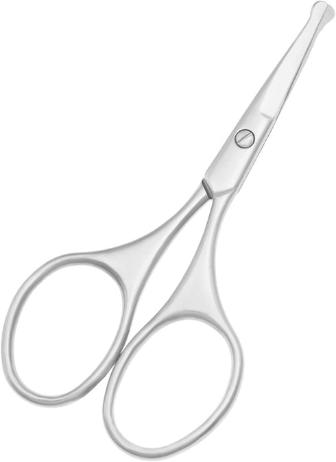 Multicolor Professional Grooming Scissors for Personal Care, Facial Hair Removal, Ear Nose Eyebrow Trimming, Stainless