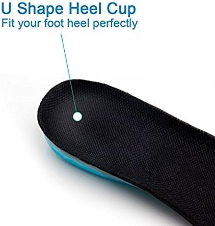 Cloud Soles for Men Women, Silica Gel Sport Shoe Insole, Medium 8.5-10, Shock Absorption, Plantar Fasciitis