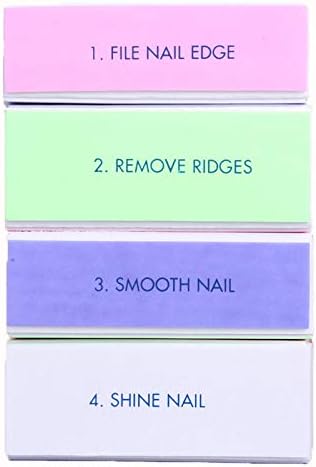 YIMART 5Pcs/set Nail Art Buffer Block Nail File for Nail Polish UV Gel Manicure Pedicure Buffing Sanding Polish (Flower)
