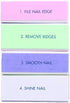 YIMART 5Pcs/set Nail Art Buffer Block Nail File for Nail Polish UV Gel Manicure Pedicure Buffing Sanding Polish (Flower)