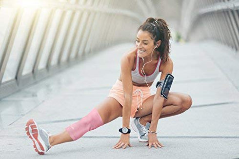 Doctor Developed Ladies Pink Knee Brace/Knee Compression Sleeve/Knee Support for Women & Handbook - Relief for