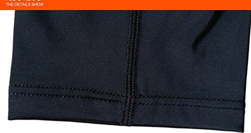 Wei Long Knee Calf Padded Compression Leg Sleeve, Black, Sports Protective Gear for Football, Basketball