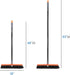 TreeLen 18 inch Push Broom - Heavy Duty Outdoor Broom for Driveways, Sidewalks, Patios, Cleans Dirt & Debris