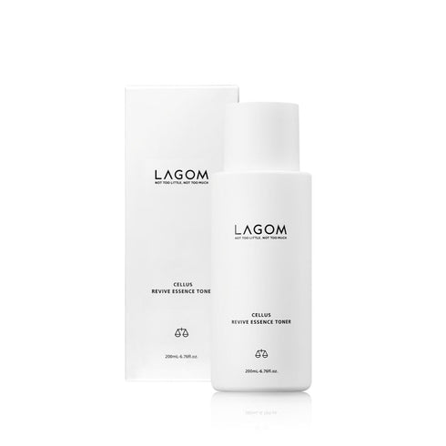 LAGOM Cellus Revive Essence Toner with 3-Layer Hyaluronic Acid, Chamomile, Lavender for All Skin Types, 200ml