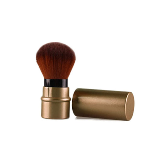 Kabuki Foundation Brush Retractable Professional Travel Brushes Blush Small & Soft Makeup Tool for Mineral Powder, Contouring, Cream