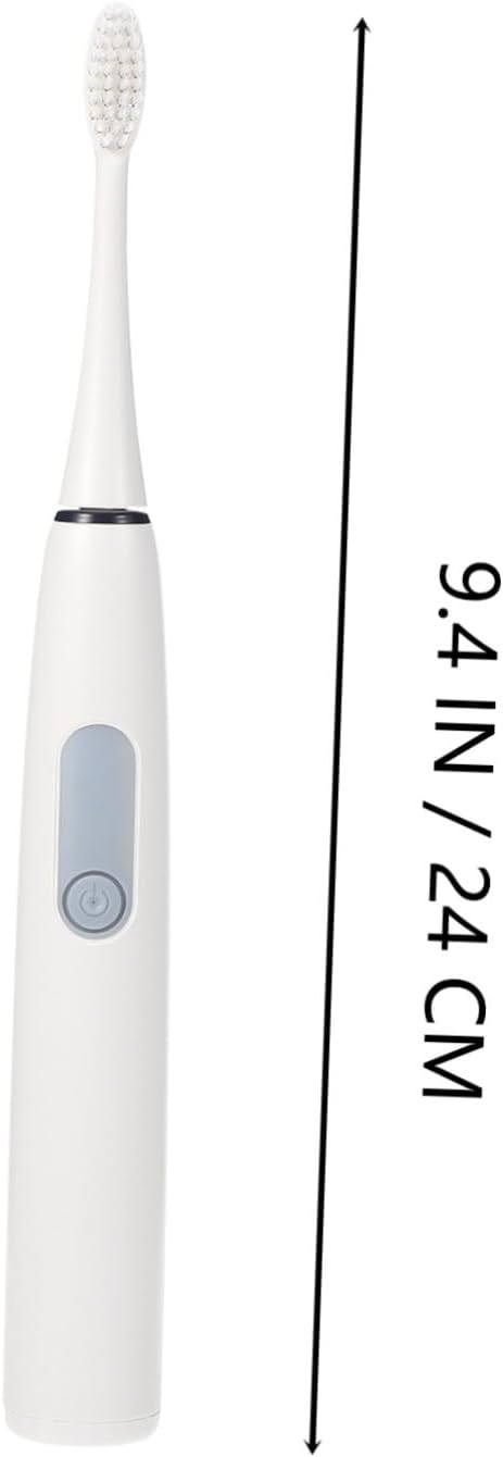 NOLITOY Electric Toothbrush with Replaceable Soft Bristle Heads Ergonomic Adult Oral Care Brush for Stain Removal