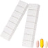 2Pack Extra Large Weekly Pill Organizer, 7 Days Pill Cases for Travel, Fish Oil, Calcium Tablets, Supplements