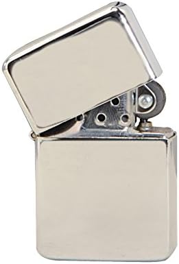 Thirsty Rhino Klik Windproof Refillable Oil Wick Lighter with Vintage Flip Top and Aluminum Gift Case