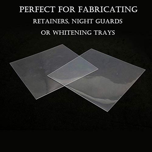 7 Sheets 3.0MM Dental Soft Splint, Thermoforming Materials for Vacuum Forming Machine, 5”x 5''