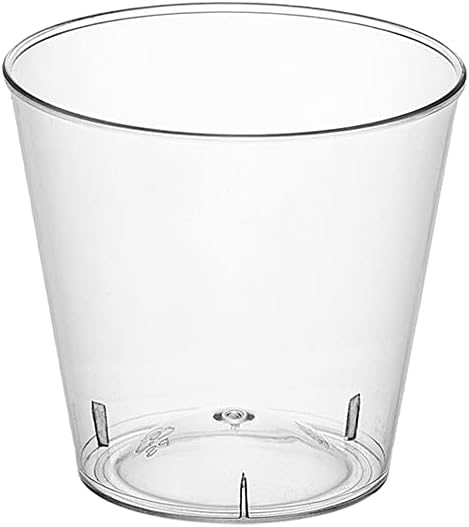 Party Essentials 50 Count Hard Plastic Shot Glasses, 1-Ounce, Clear