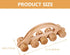 Healifty Wooden Massage Roller Ball Handheld Muscle Relief Tool for Back Neck Legs Portable Massager for Relief