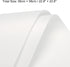 MECCANIXITY 10 Pcs Pure White Flower Wrapping Paper, 22.8"x22.8" Waterproof for DIY Crafts and Gift Packaging