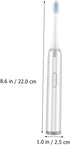 Waterproof Sonic Electric Toothbrush for Adults - Non-Rechargeable with Soft Brush Heads for Effective Daily Cleaning