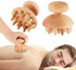 UCCKEYI 60x62mm Wood Guasha Press Head Massager Tool Octopus-Style Muscle Roller for Neck, Shoulders & Stress Relief