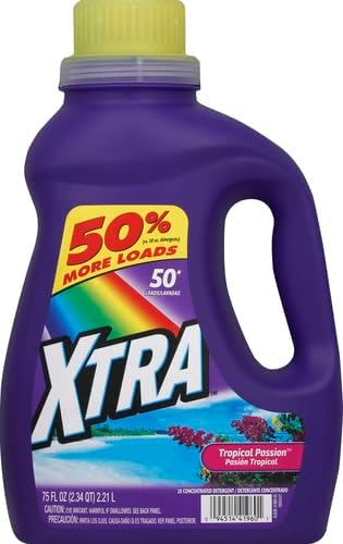 Xtra 75oz Liquid Laundry Detergent, Tropical Passion