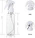 Travel Size Spray Bottle Set, 3.4oz/100ml Plastic Fine Mist Spray Bottles, 3pcs Clear Trigger Sprayer with Funnel