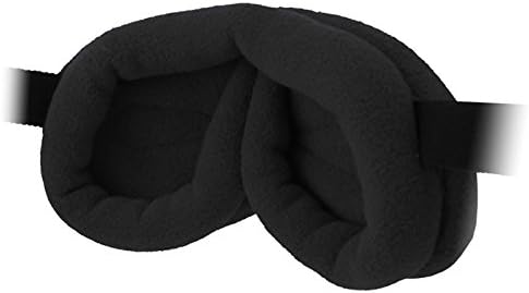 Dream Essentials Infinity Fleece Luxury 3D Sleep Mask, Midnight Black, New 2023 Larger Size