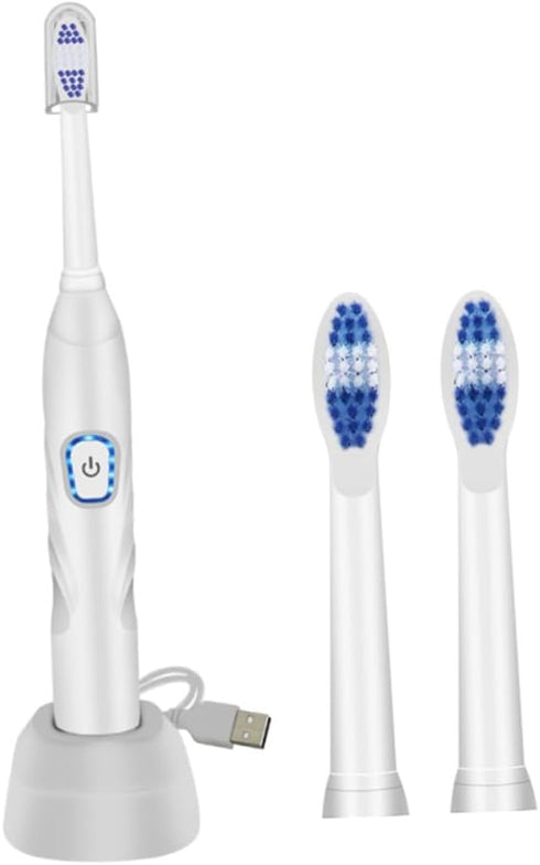 KOMBIUDA Electric Toothbrush USB Charging Sonic Vibration Toothbrush Soft Bristle Waterproof Rechargeable Oral Care