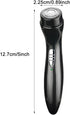Mini Electric Shaver, Cordless Pocket Size Beard Trimmer, Portable USB Rechargeable Wet and Dry Beard Grooming Kit Suitable for Home, Car, Travel, Camp, Gift for Men(Black)