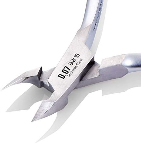 Nghia Professional Stainless Steel Cuticle Nipper C-07 (D-07) Jaw 16, Double Spring Cuticle Cutter, 1 PCS