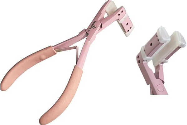 MIRACLE Professional Light Pink Tape-In Hair Extension Pliers, 7-Inch Sealing Tool for Stylists