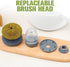 Stainless Steel Pan Sponge, Dish Soap Dispenser, Metal Dish Scrubber for Kitchen Cleaning