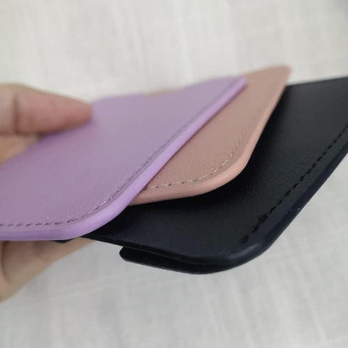 Sleek Black Birth Control Pill Case Holder - Slim Wallet Design
