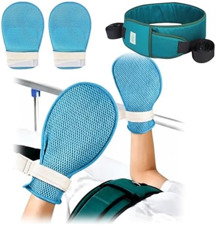 QNZKIOXV 1 Pack Anti-Fall Bed Restraint Strap for Elderly, 2 Packs Dementia Restraint