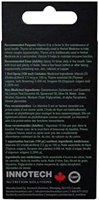 Innotech Nutrition Colflex Oregano Throat Spray, Cinnamon/Lemon, 25 ml