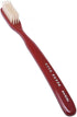 Hard Nylon Bristles Retro Toothbrush in Vintage Red with Ergonomic Handle