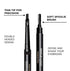 Men's 2-in-1 Eyebrow Brush & Pencil - Ultra-Thin, Long-Lasting Black - Shape, Define & Fill In - Vegan