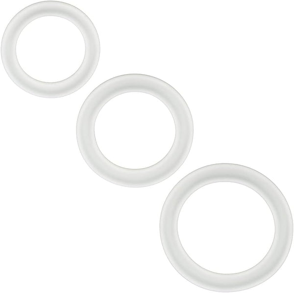 Silicone Cock Ring Set 3 Pcs Stretchy Penis Ring for Erection Enhancing