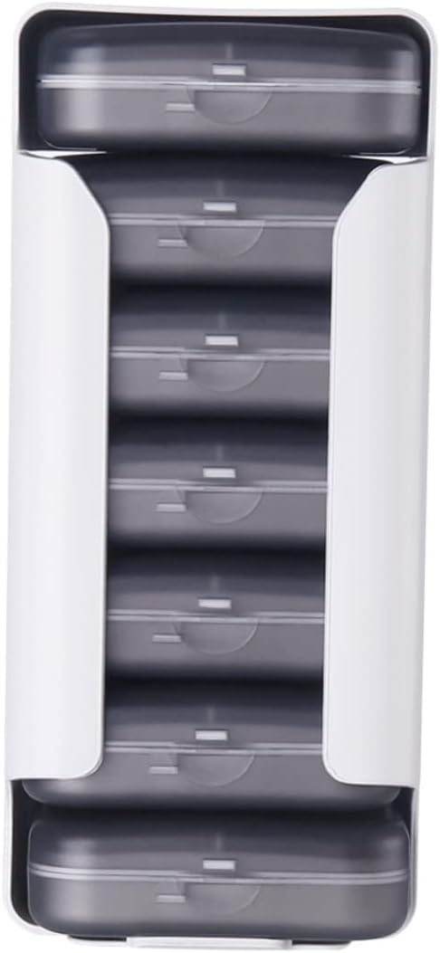 Portable Pill Organizer with Travel Medicine Storage Case for Weekly Medication Durable
