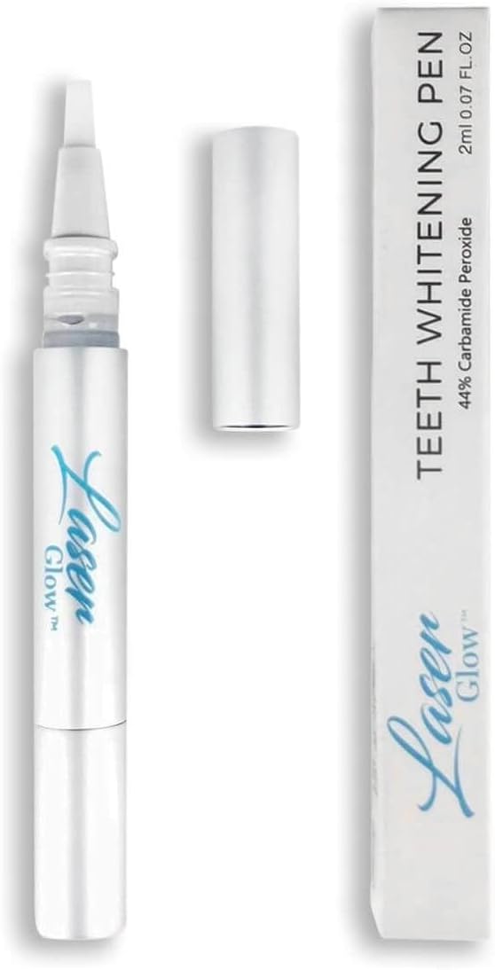 Generic LaserGlow Professional Teeth Whitening Gel, 44% Carbamide Peroxide Gel, 2 mL Syringe for Sensitive Teeth