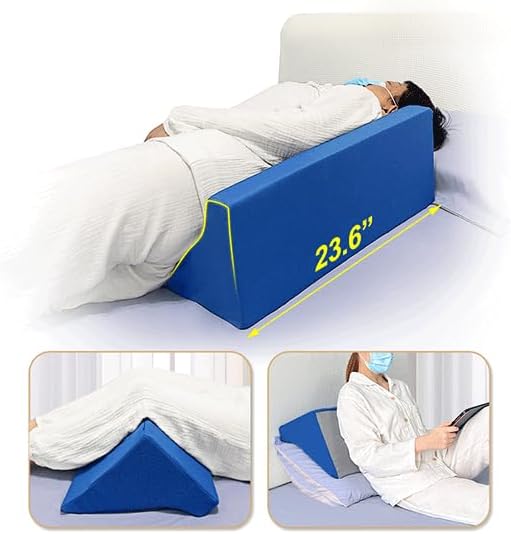Bed Wedge Pillow for Sleeping Seniors Incline Triangle Pillow Adults Post Surgery